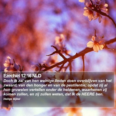 Ezechiël 12:16 NLD Bible Verse Image