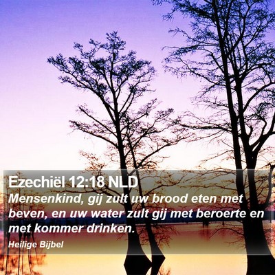 Ezechiël 12:18 NLD Bible Verse Image