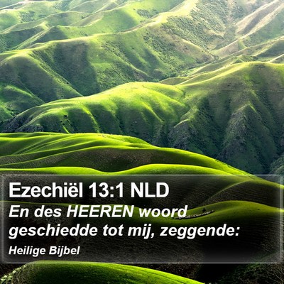Ezechiël 13:1 NLD Bible Verse Image