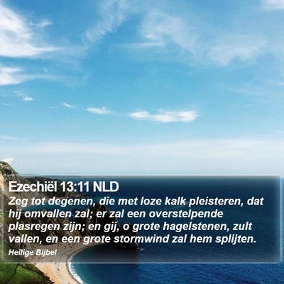 Ezechiël 13:11 NLD Bible Verse Image