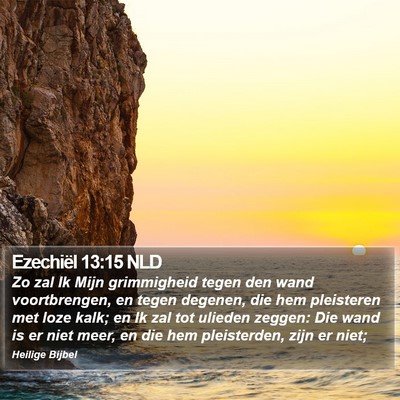 Ezechiël 13:15 NLD Bible Verse Image