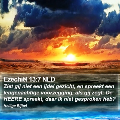 Ezechiël 13:7 NLD Bible Verse Image