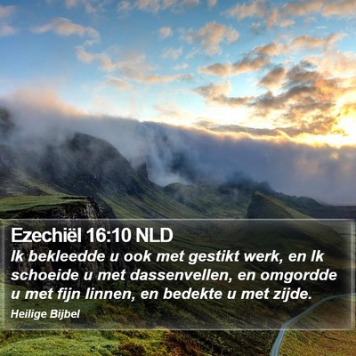 Ezechiël 16:10 NLD Bible Verse Image