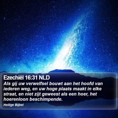 Ezechiël 16:31 NLD Bible Verse Image