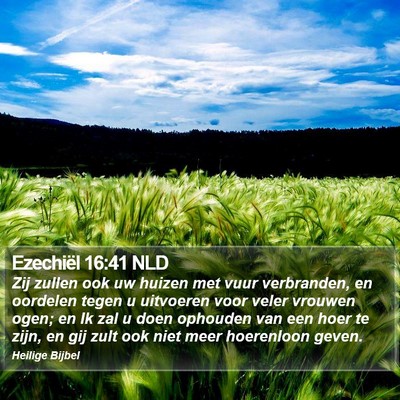 Ezechiël 16:41 NLD Bible Verse Image