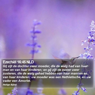 Ezechiël 16:45 NLD Bible Verse Image