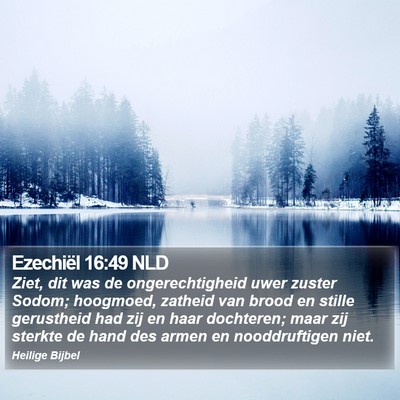 Ezechiël 16:49 NLD Bible Verse Image