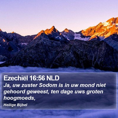 Ezechiël 16:56 NLD Bible Verse Image
