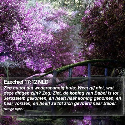 Ezechiël 17:12 NLD Bible Verse Image