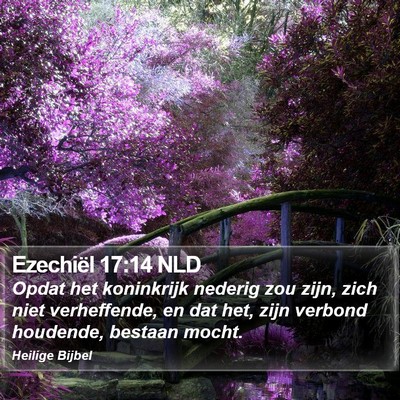 Ezechiël 17:14 NLD Bible Verse Image