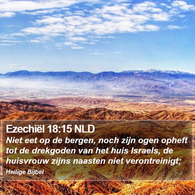 Ezechiël 18:15 NLD Bible Verse Image