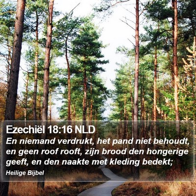 Ezechiël 18:16 NLD Bible Verse Image