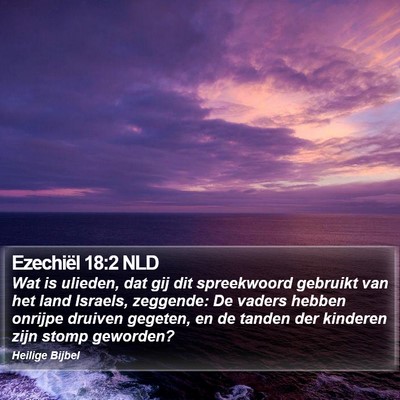 Ezechiël 18:2 NLD Bible Verse Image
