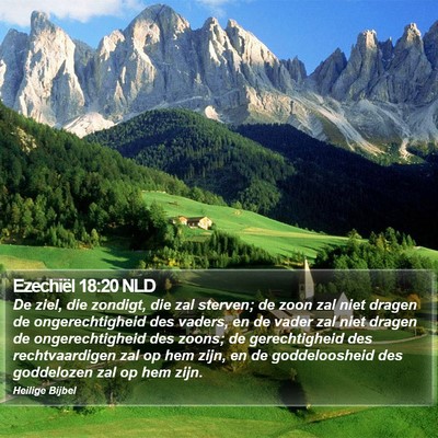 Ezechiël 18:20 NLD Bible Verse Image
