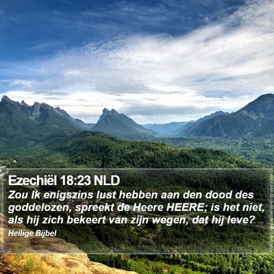 Ezechiël 18:23 NLD Bible Verse Image