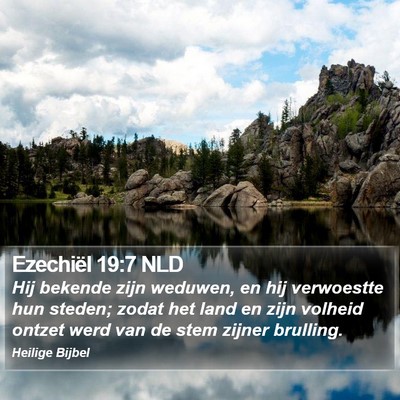 Ezechiël 19:7 NLD Bible Verse Image