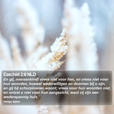 Ezechiël 2:6 NLD Bible Verse Image