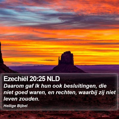 Ezechiël 20:25 NLD Bible Verse Image