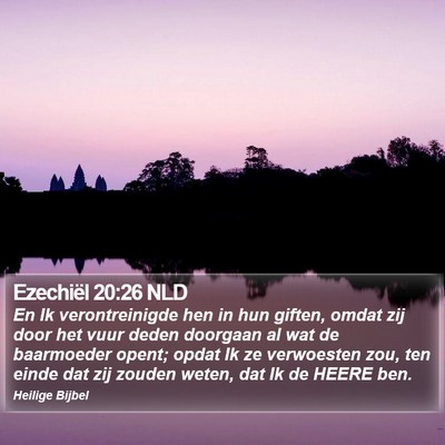 Ezechiël 20:26 NLD Bible Verse Image
