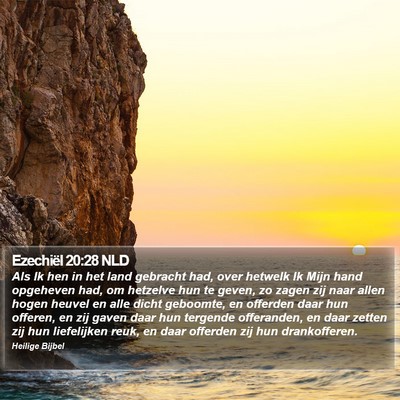 Ezechiël 20:28 NLD Bible Verse Image