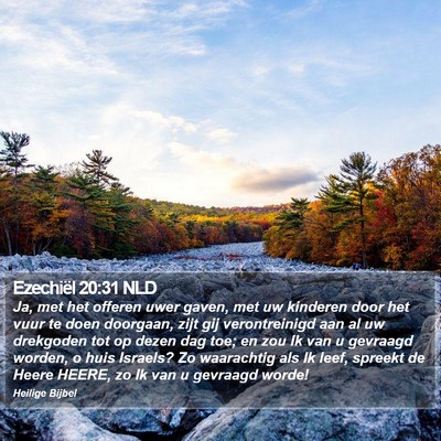 Ezechiël 20:31 NLD Bible Verse Image