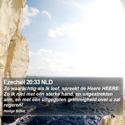 Ezechiël 20:33 NLD Bible Verse Image