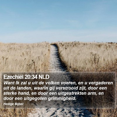 Ezechiël 20:34 NLD Bible Verse Image