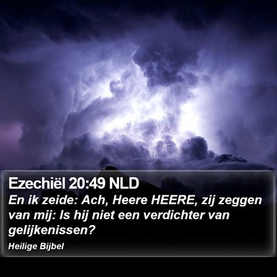 Ezechiël 20:49 NLD Bible Verse Image
