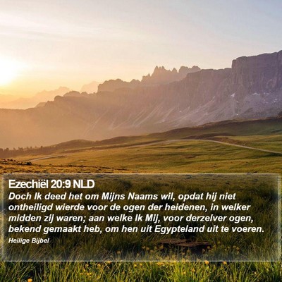 Ezechiël 20:9 NLD Bible Verse Image