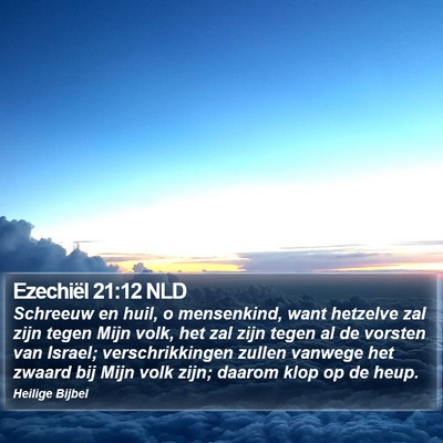 Ezechiël 21:12 NLD Bible Verse Image