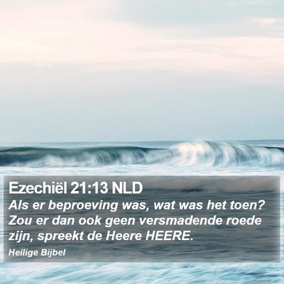 Ezechiël 21:13 NLD Bible Verse Image
