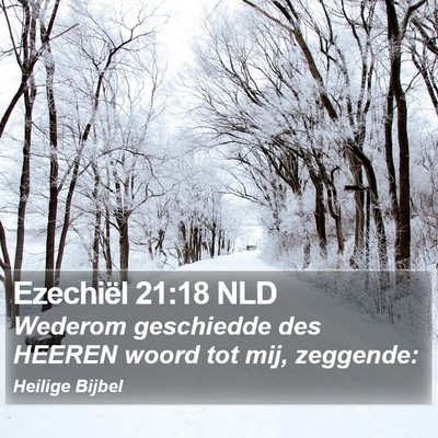 Ezechiël 21:18 NLD Bible Verse Image