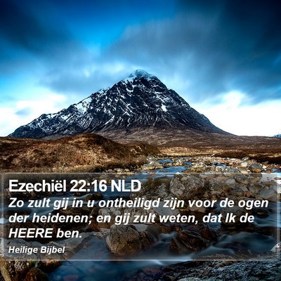 Ezechiël 22:16 NLD Bible Verse Image