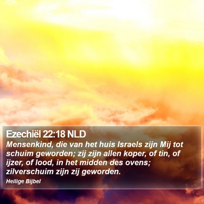 Ezechiël 22:18 NLD Bible Verse Image