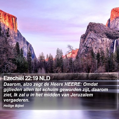 Ezechiël 22:19 NLD Bible Verse Image