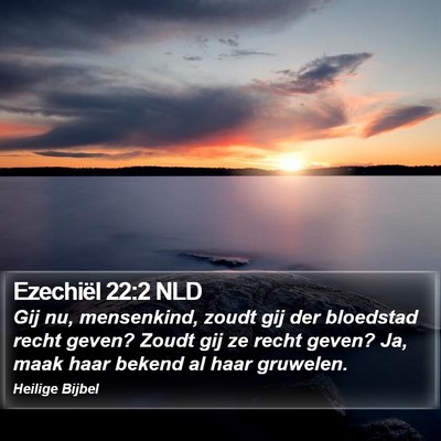Ezechiël 22:2 NLD Bible Verse Image