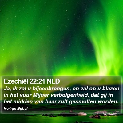 Ezechiël 22:21 NLD Bible Verse Image