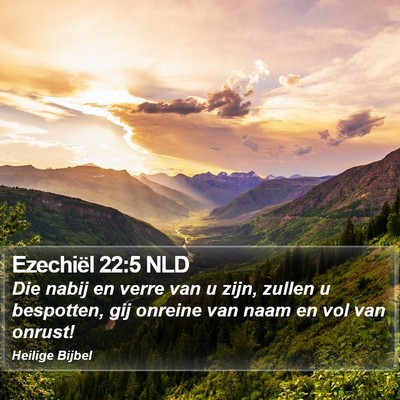 Ezechiël 22:5 NLD Bible Verse Image