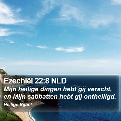Ezechiël 22:8 NLD Bible Verse Image