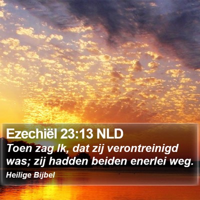 Ezechiël 23:13 NLD Bible Verse Image