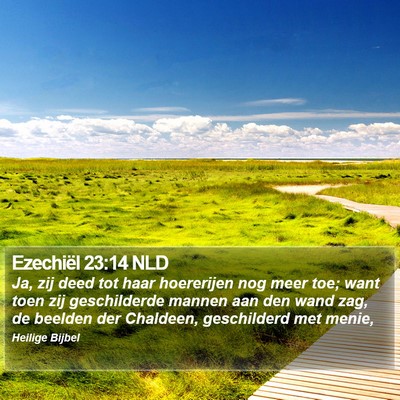 Ezechiël 23:14 NLD Bible Verse Image