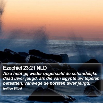 Ezechiël 23:21 NLD Bible Verse Image