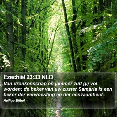Ezechiël 23:33 NLD Bible Verse Image