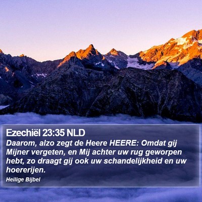 Ezechiël 23:35 NLD Bible Verse Image