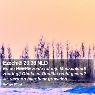 Ezechiël 23:36 NLD Bible Verse Image