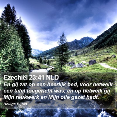 Ezechiël 23:41 NLD Bible Verse Image