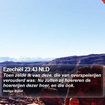 Ezechiël 23:43 NLD Bible Verse Image