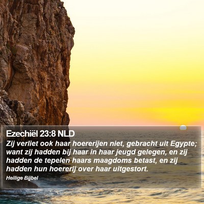 Ezechiël 23:8 NLD Bible Verse Image