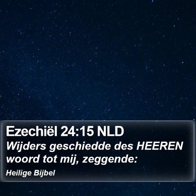 Ezechiël 24:15 NLD Bible Verse Image
