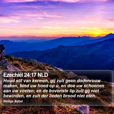 Ezechiël 24:17 NLD Bible Verse Image